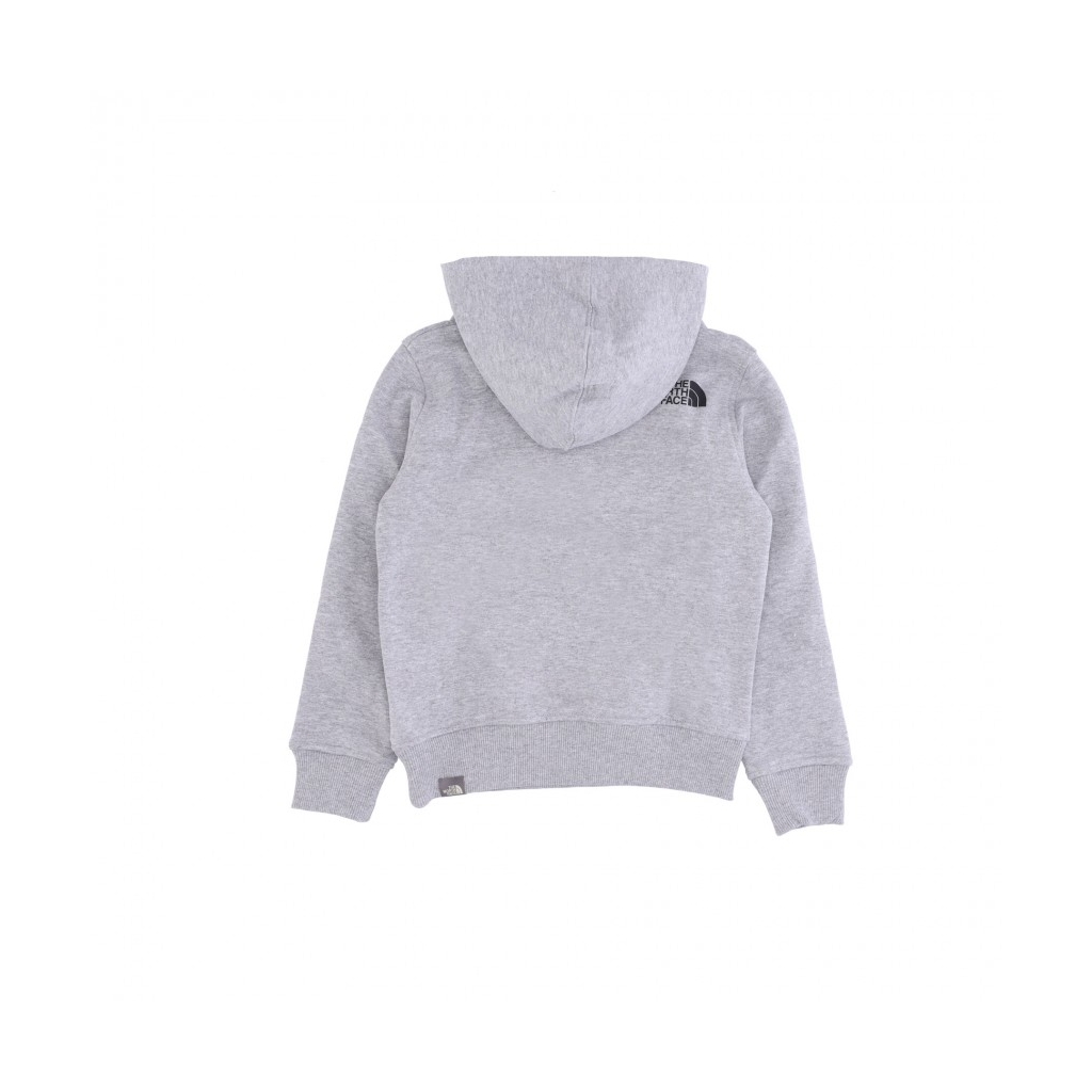 felpa cappuccio ragazzo box pullover hoodie LIGHT GREY HEATHER