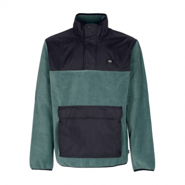 giubbotto pile infilabile uomo mammoth pullover DUCK GREEN/BLACK