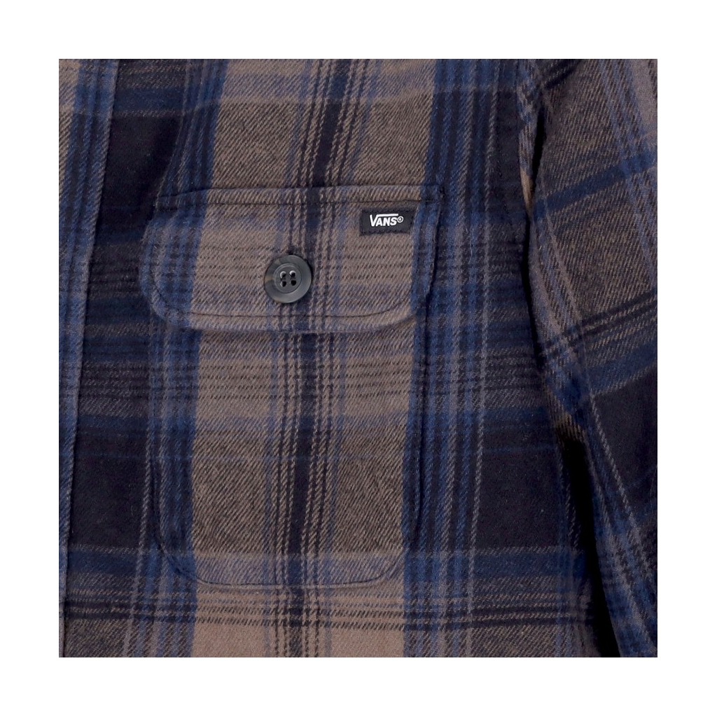 camicia imbottita uomo howard l/s woven shirt BLACK/CANTEEN