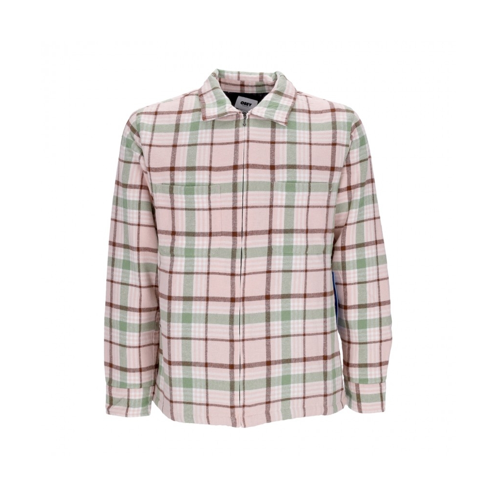 camicia imbottita uomo dom shirt jacket PINK CLAY MULTI