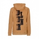 felpa cappuccio uomo letter block hoodie KHAKI