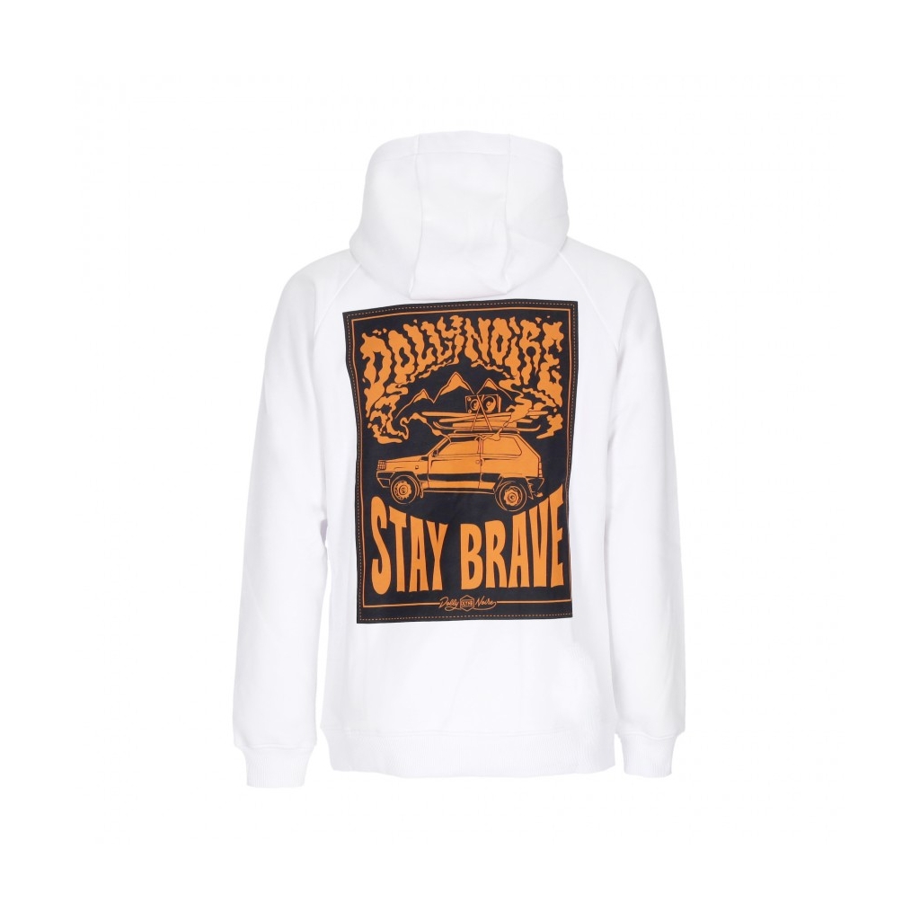 felpa cappuccio uomo pandino hoodie WHITE