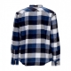 camicia manica lunga uomo lumber shirt ECL/ NAVY/OFF WHITE