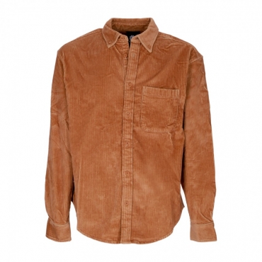 camicia manica lunga uomo bold corduroy shirt CASHEW