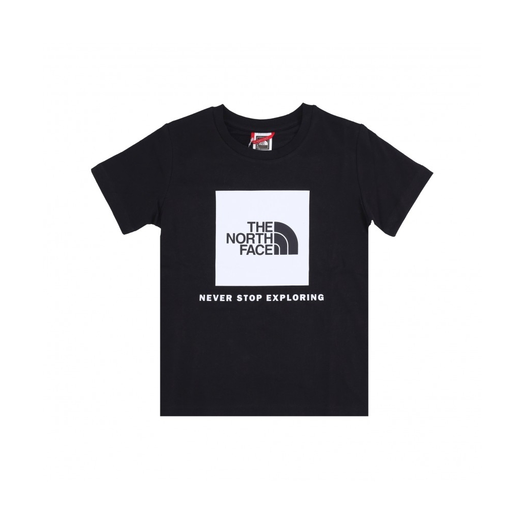 maglietta ragazzo box tee BLACK/WHITE