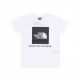 maglietta ragazzo box tee WHITE/BLACK