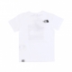 maglietta ragazzo box tee WHITE/BLACK