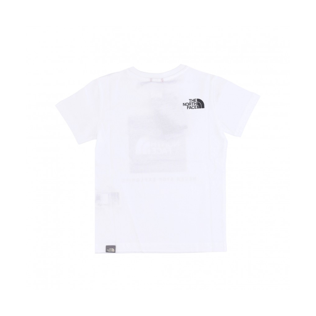 maglietta ragazzo box tee WHITE/BLACK