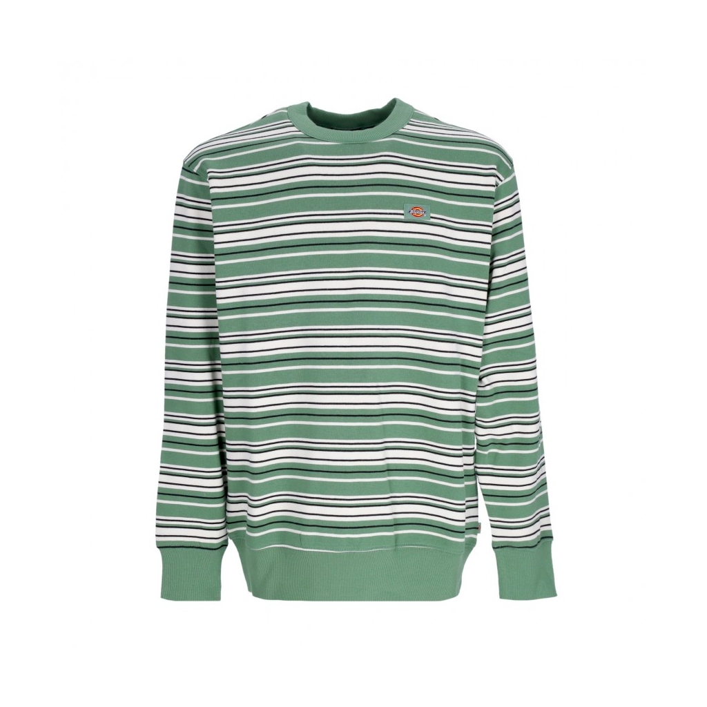 felpa girocollo uomo westover stripes sweatshirt DARK IVY