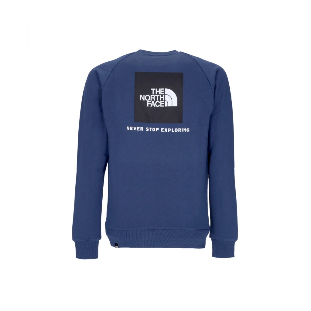 felpa girocollo uomo raglan redbox crew SHADY BLUE