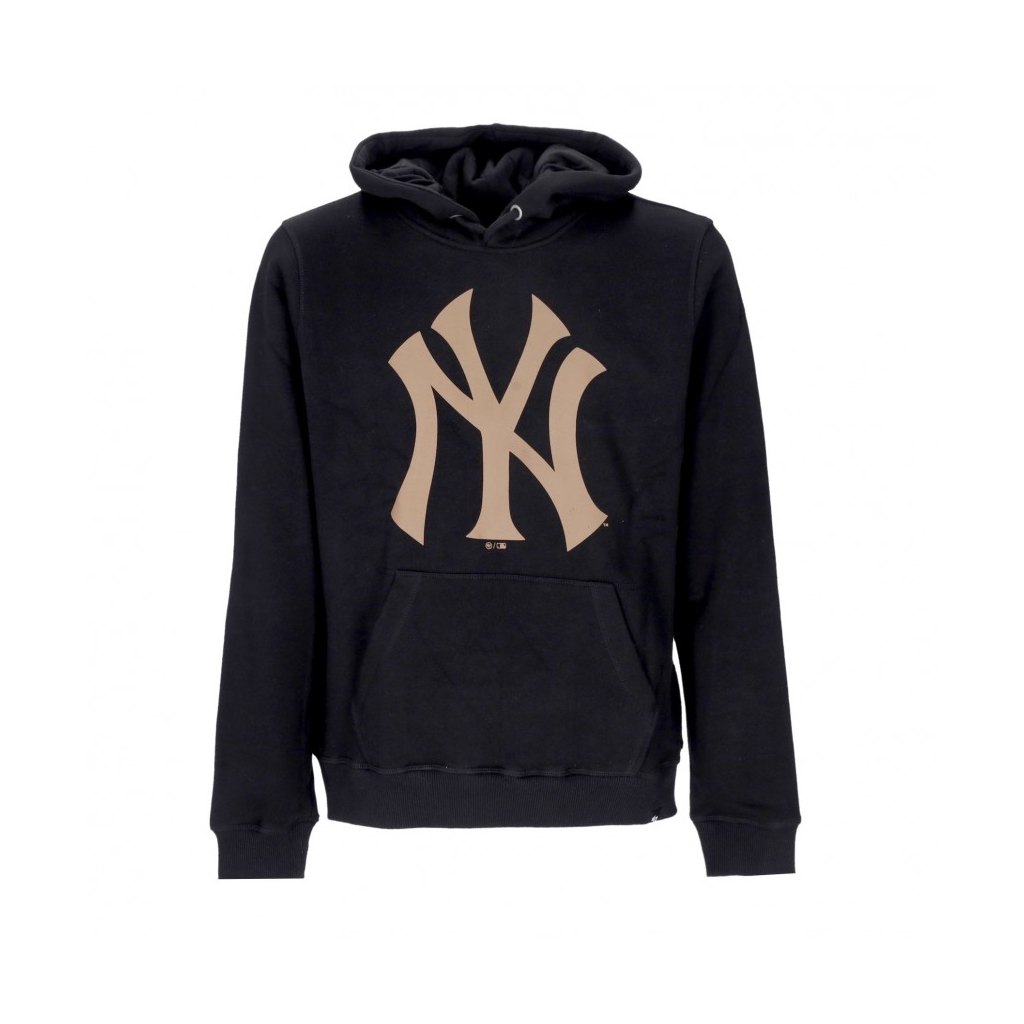 felpa cappuccio uomo mlb imprint burnside hood neyyan JET BLACK