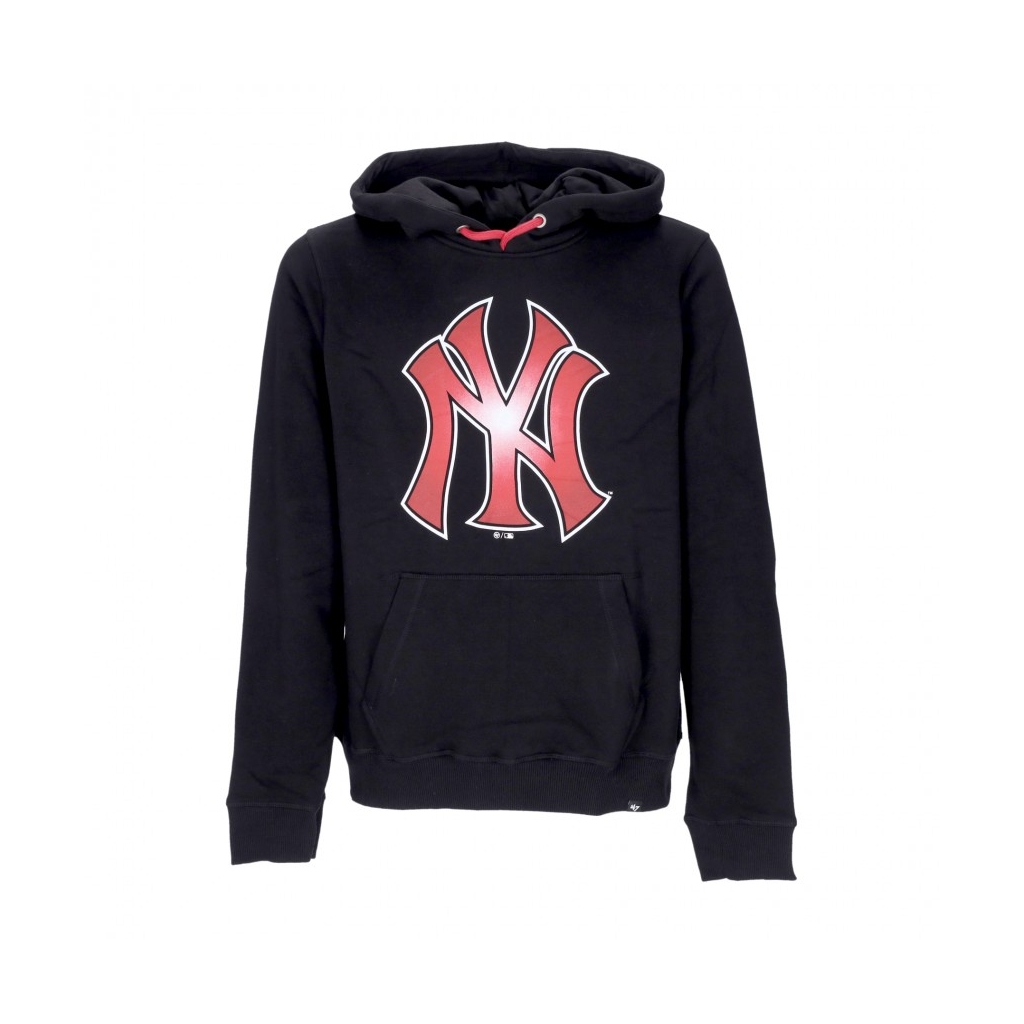 felpa cappuccio uomo mlb imprint burnside hood neyyan JET BLACK