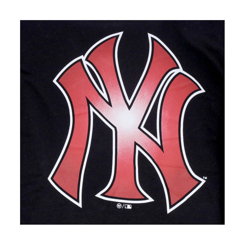 felpa cappuccio uomo mlb imprint burnside hood neyyan JET BLACK
