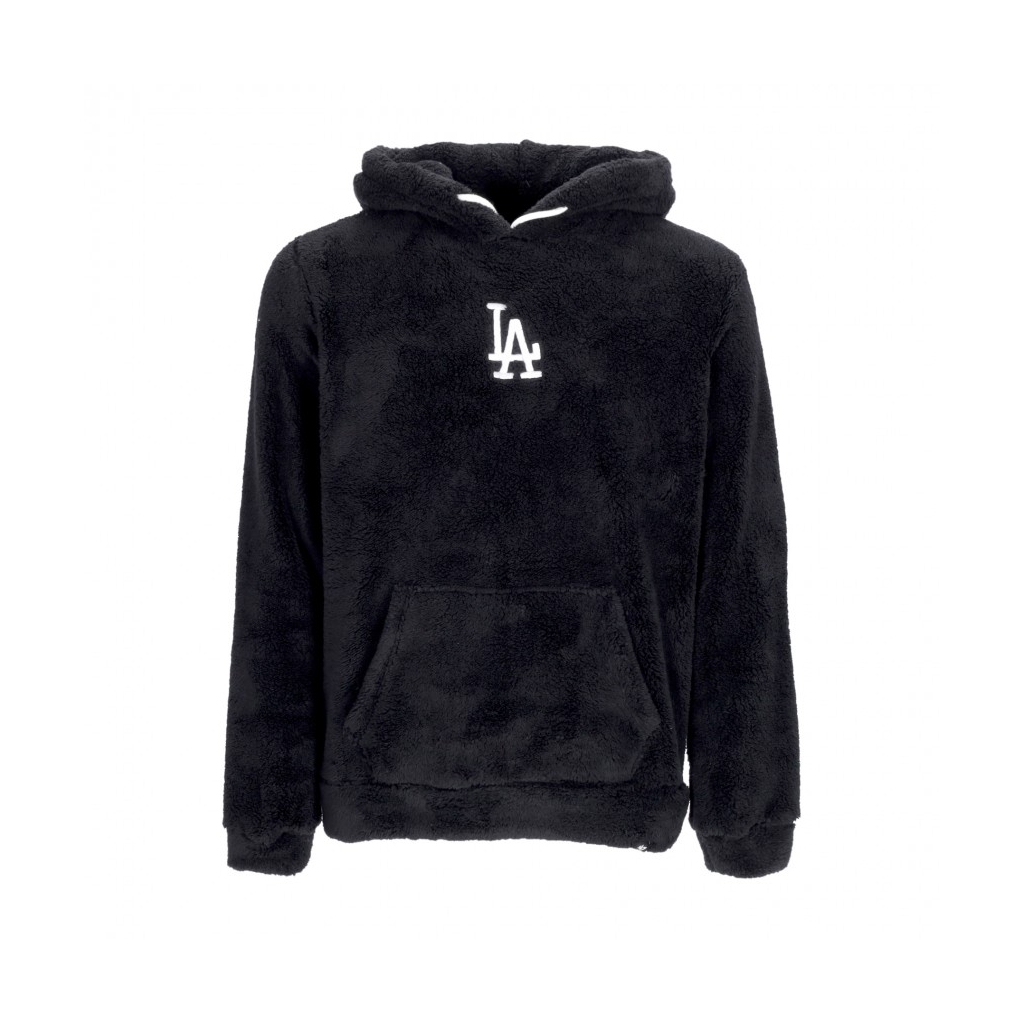 felpa cappuccio uomo mlb fuzzy long loop hood losdod JET BLACK