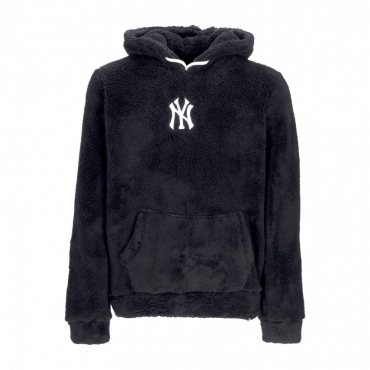 felpa cappuccio uomo mlb fuzzy long loop hood neyyan JET BLACK