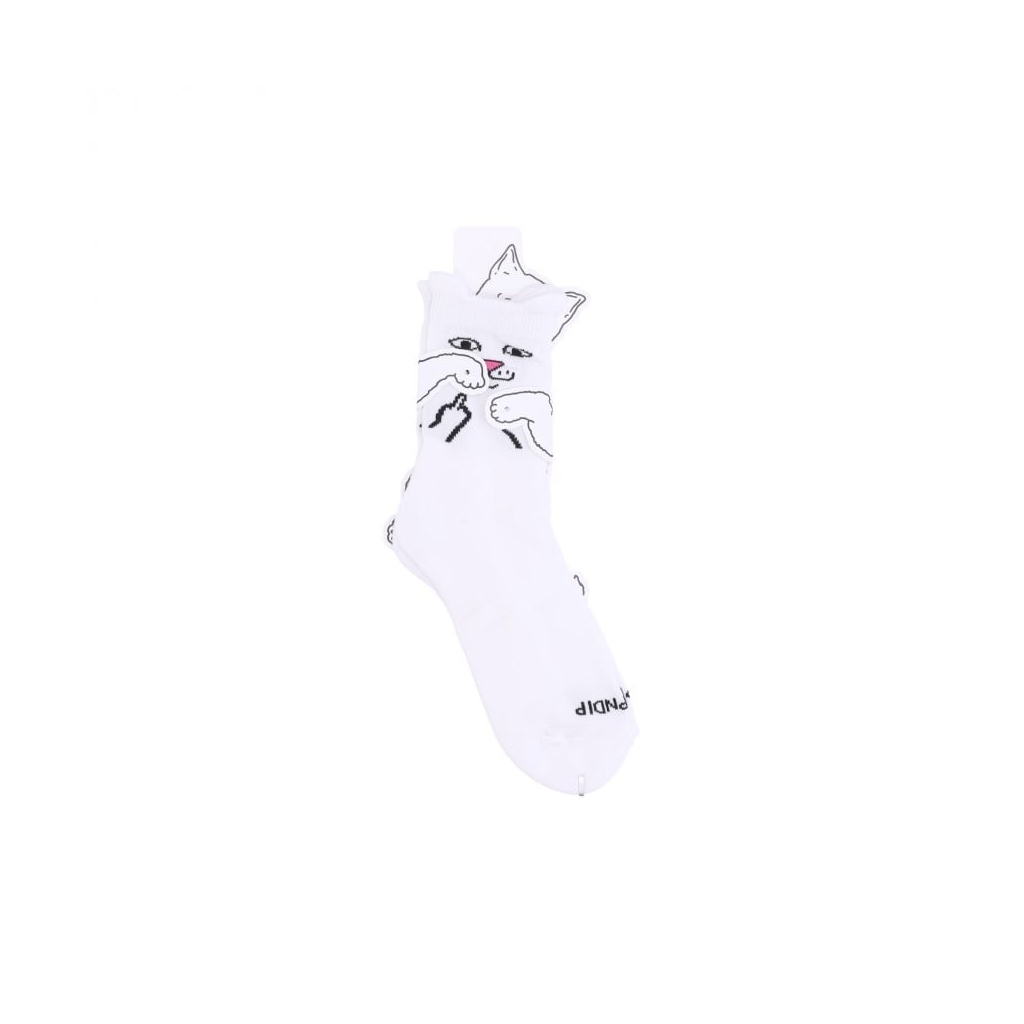 calza bassa uomo nerm face mid socks WHITE