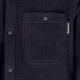 camicia manica lunga uomo fleece overshirt BLACK