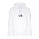 felpa cappuccio uomo fine alpine hoodie WHITE