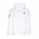 felpa cappuccio uomo fine alpine hoodie WHITE