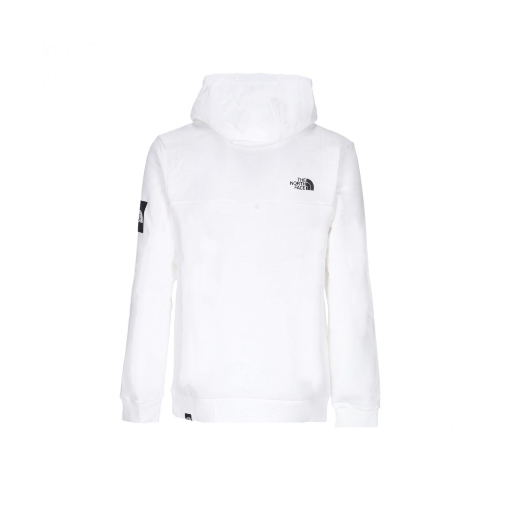 felpa cappuccio uomo fine alpine hoodie WHITE