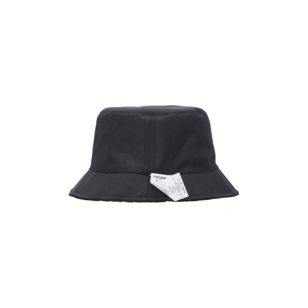 cappello da pescatore uomo sherpa reversible bucket BLACK | Bowdoo.com