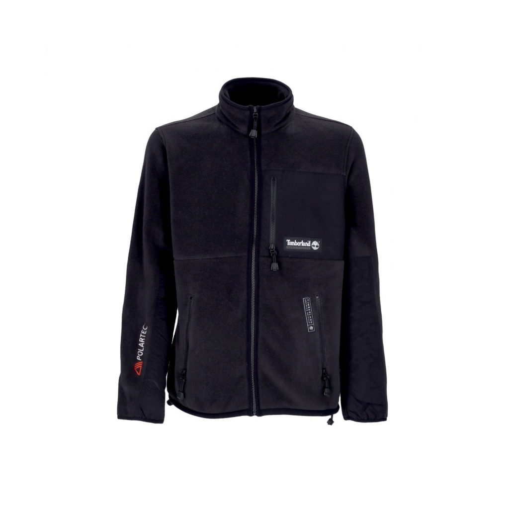 giubbotto pile uomo polartec fleece BLACK