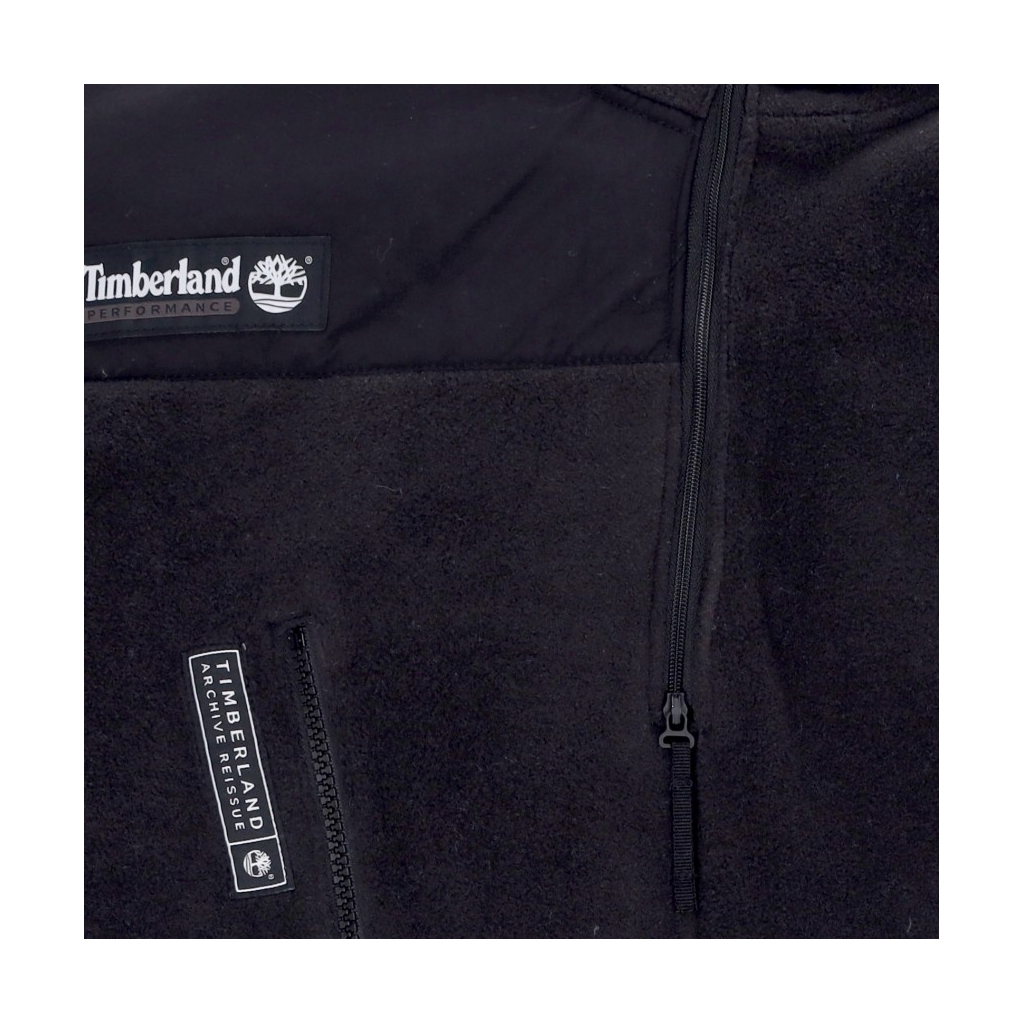 giubbotto pile uomo polartec fleece BLACK