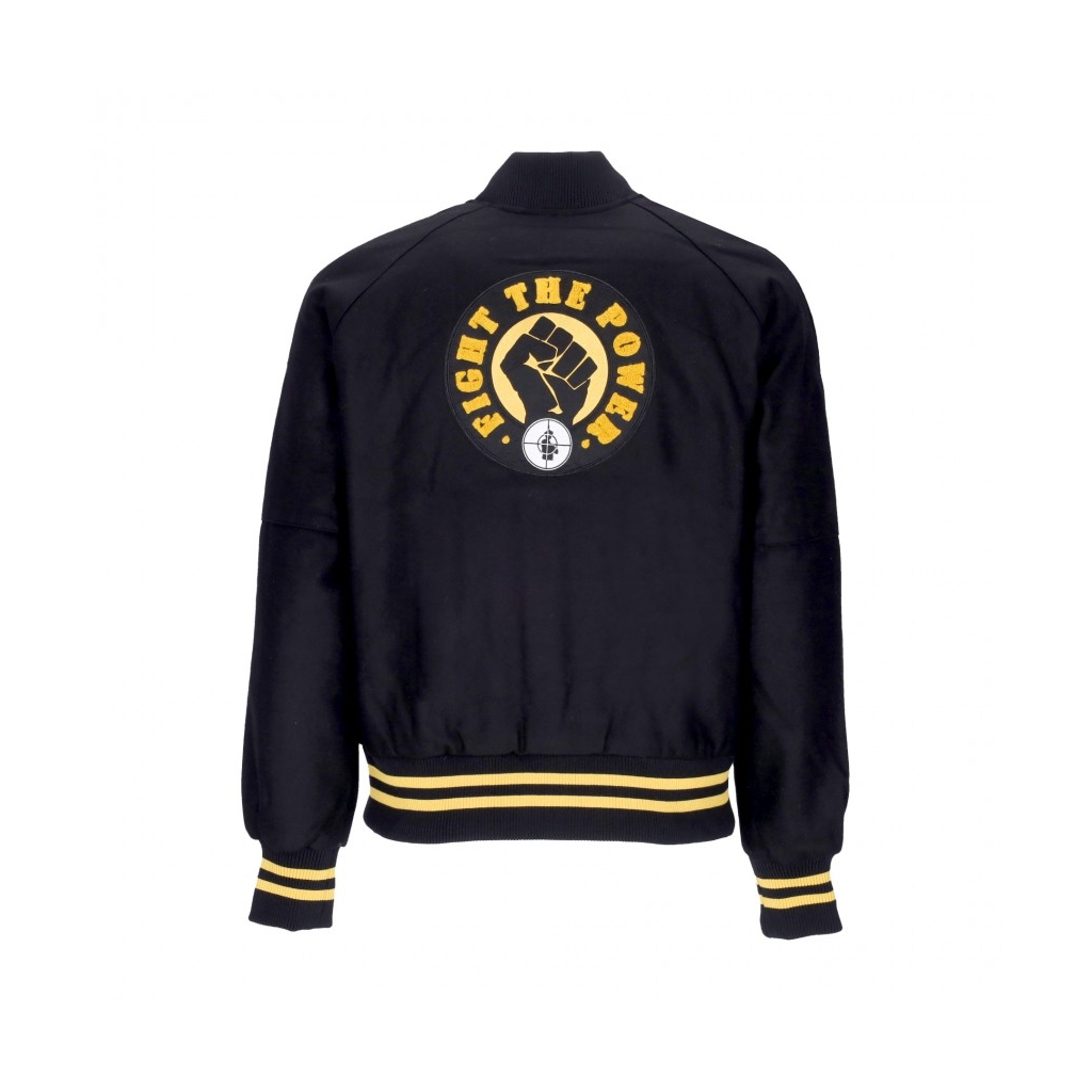 giubbotto bomber uomo pexe ftp baseball jacket FLINT BLACK