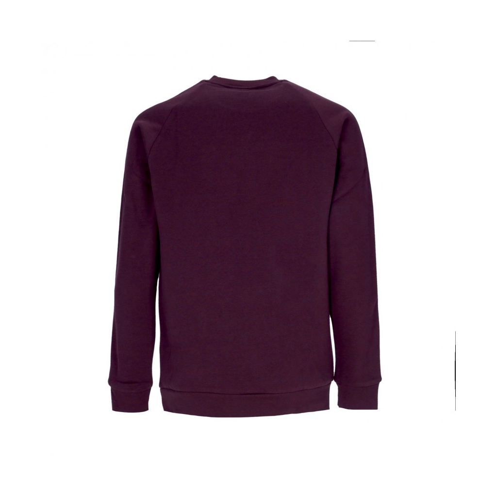 felpa girocollo uomo 3-stripes crewneck SHADOW MAROON