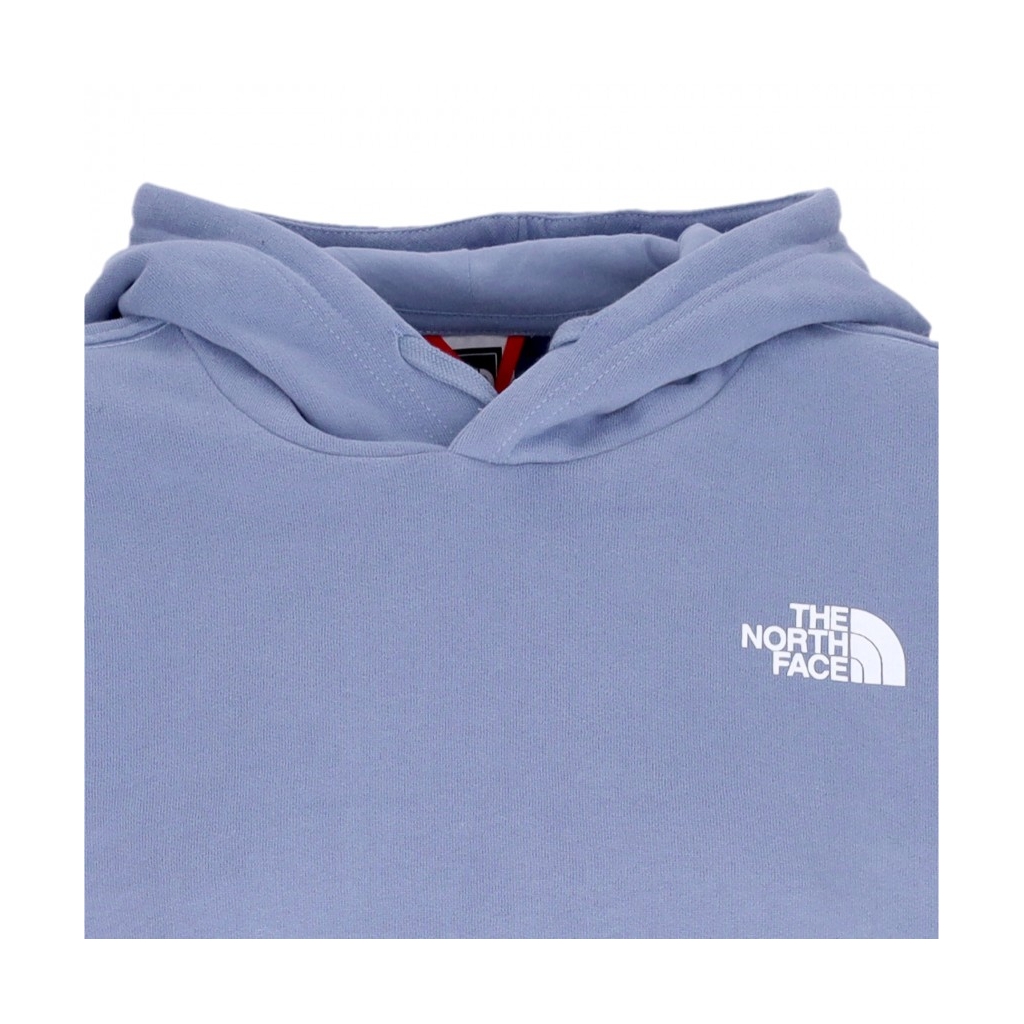 felpa cappuccio corta donna trend crop hoodie FOLK BLUE