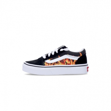 scarpa bassa bambino old skool DIGI FLAME BLACK