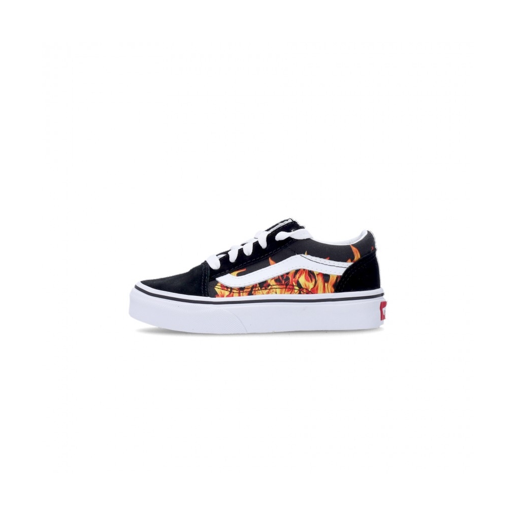 scarpa bassa bambino old skool DIGI FLAME BLACK