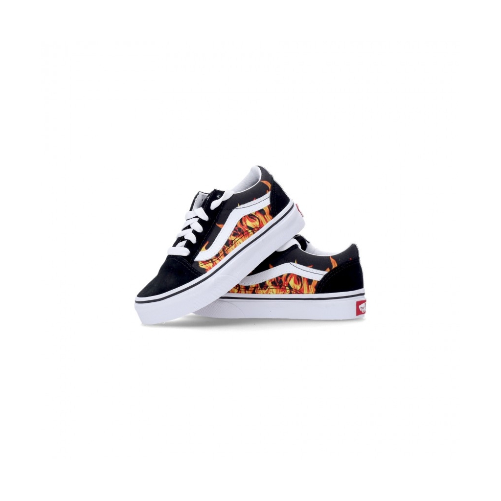 scarpa bassa bambino old skool DIGI FLAME BLACK