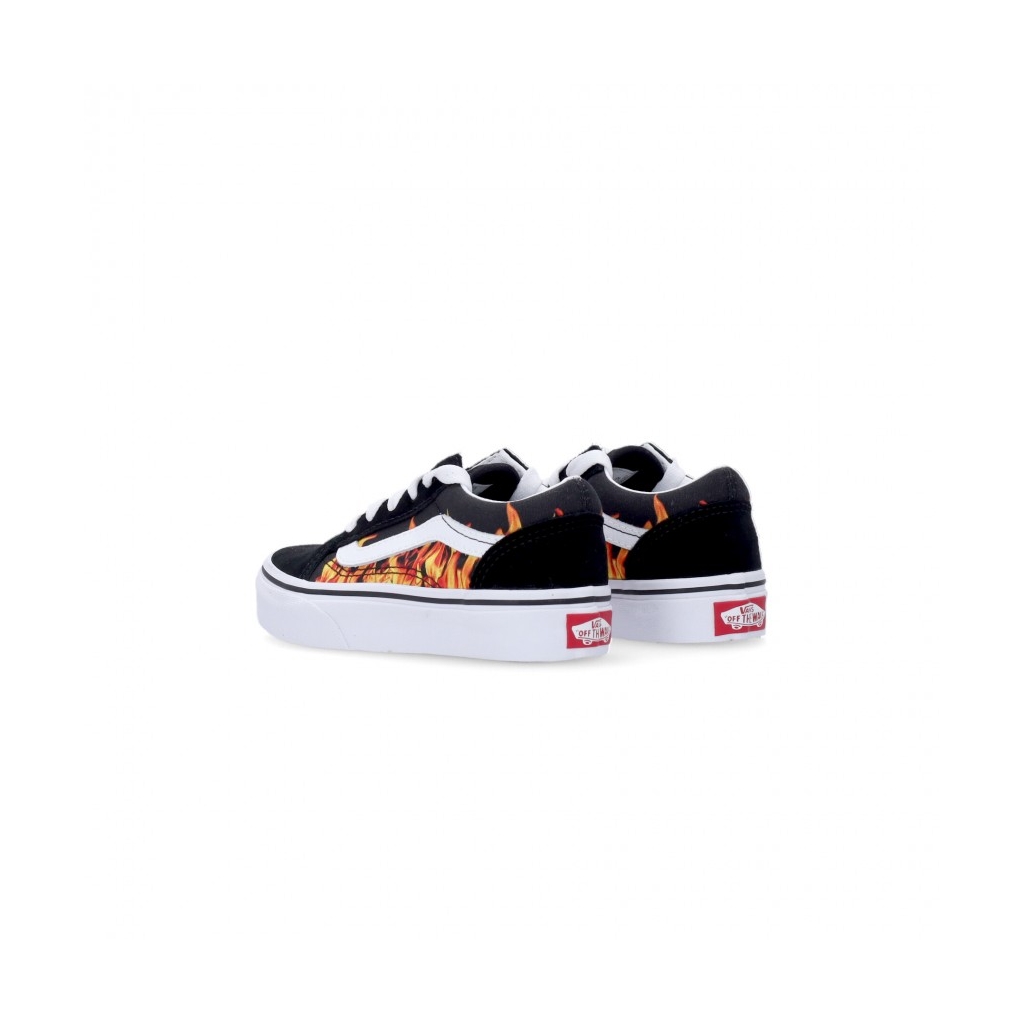 scarpa bassa bambino old skool DIGI FLAME BLACK