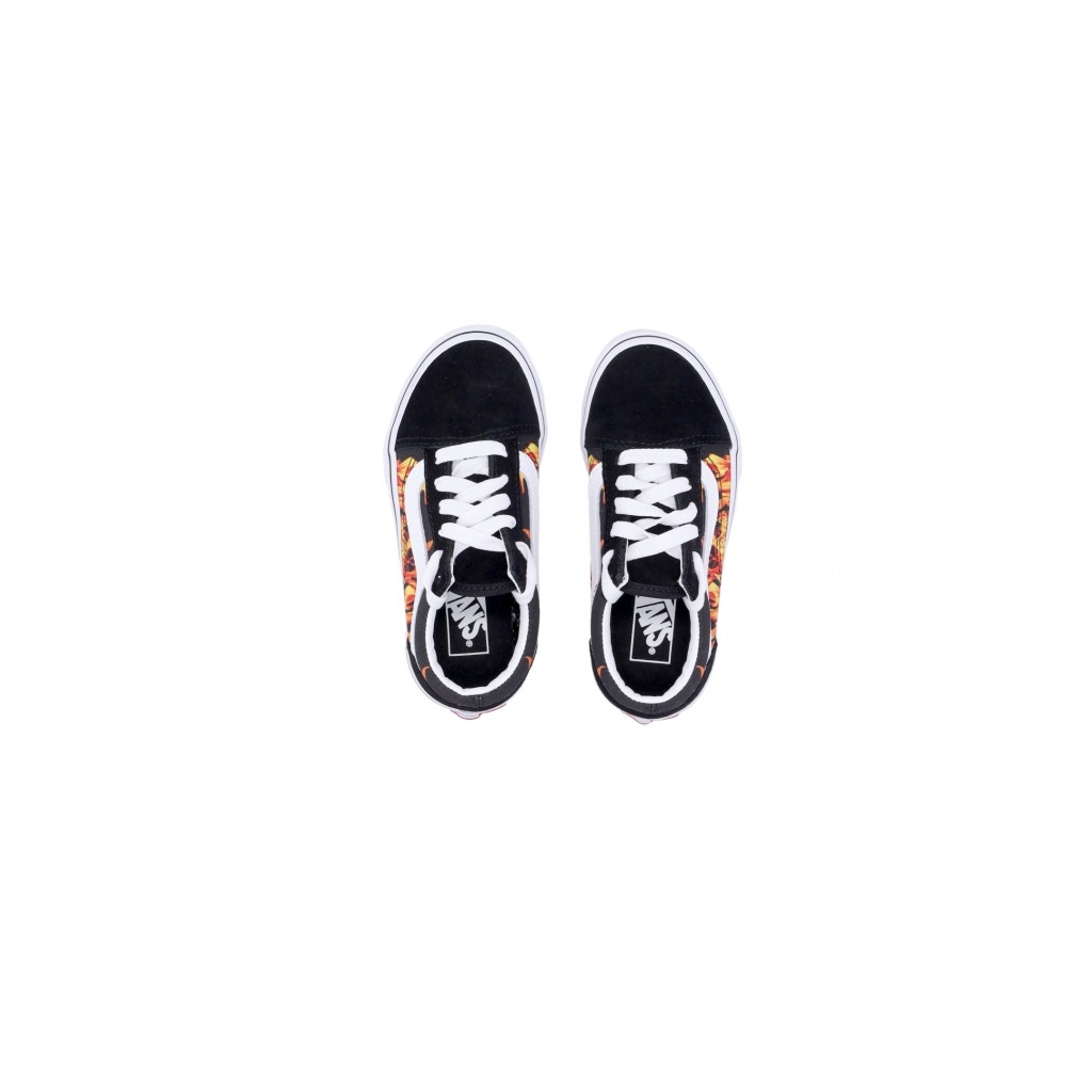 scarpa bassa bambino old skool DIGI FLAME BLACK