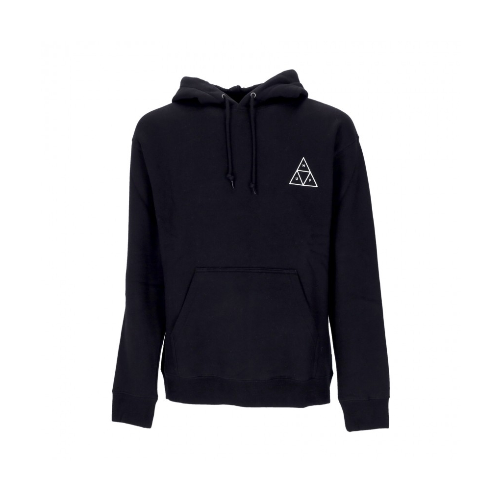 felpa cappuccio uomo essentials tt p/o hoodie BLACK