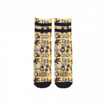 calza media uomo signature west coast YELLOW/BLACK