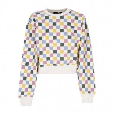 felpa girocollo corta donna all over l/s crewneck WHITE/MARSHMALLOW