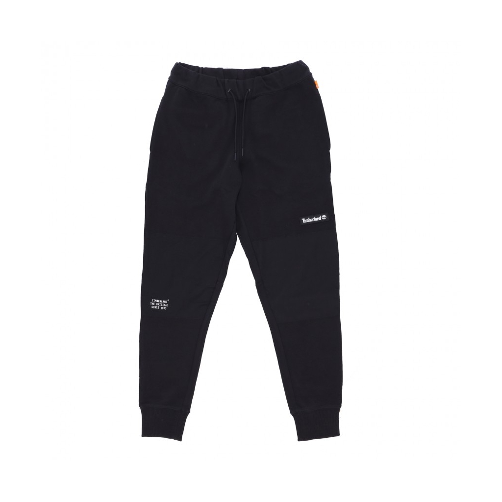 pantalone tuta leggero uomo cargo sweatpant BLACK