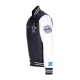 giubbotto bomber uomo nfl team origins varsity satin jacket dalcow BLACK/WHITE