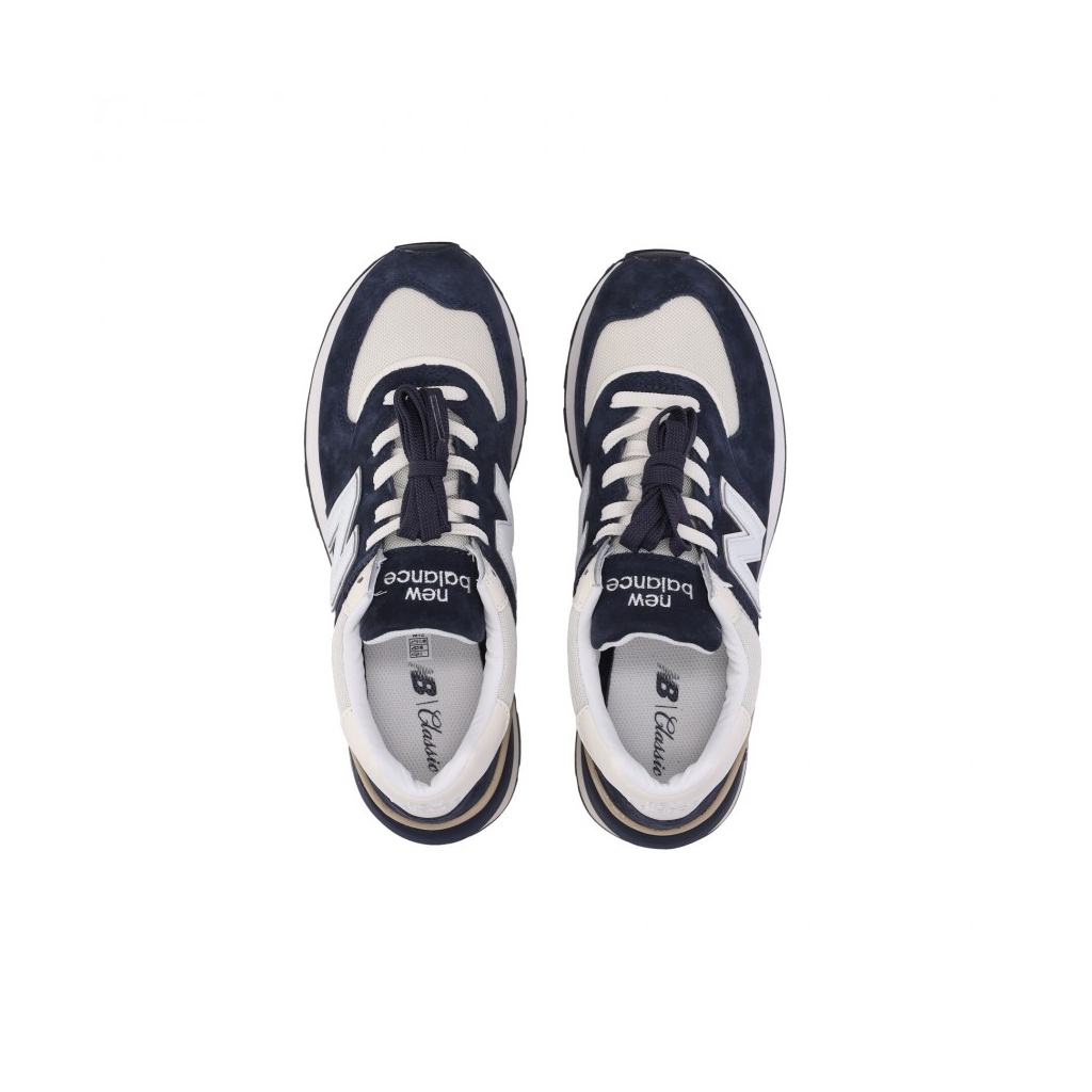 scarpa bassa uomo 574 legacy NATURAL/INDIGO BLUE