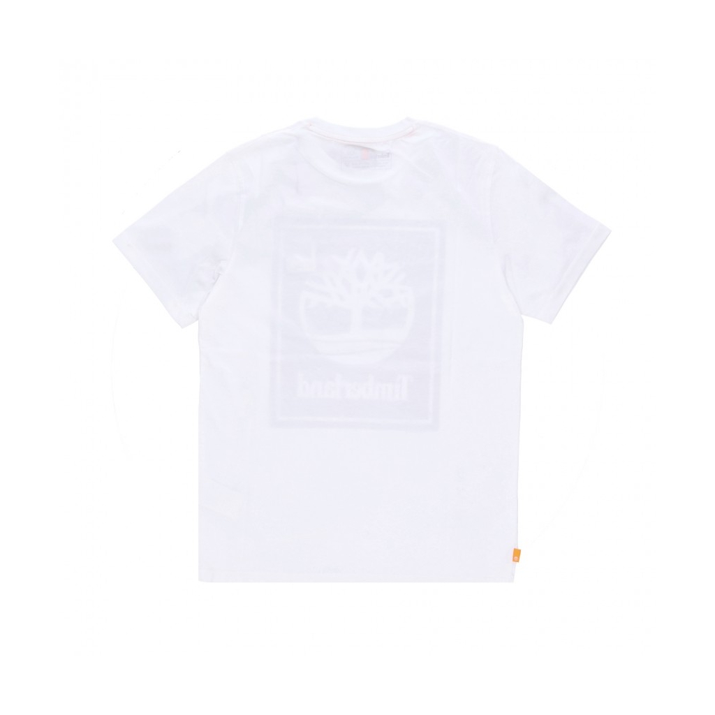 maglietta uomo stack logo tee WHITE/BLACK