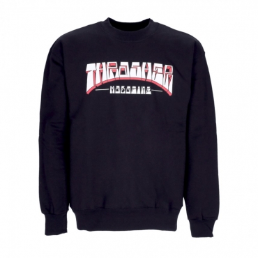 felpa girocollo uomo firme crewneck BLACK/WHITE/RED