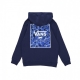 felpa cappuccio ragazzo print box back hoodie DRESS BLUE/TRUE BLUE