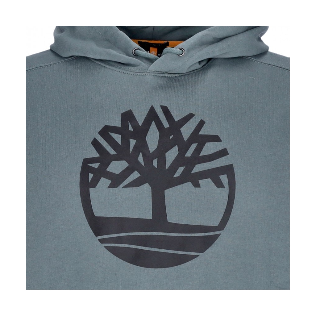 felpa cappuccio uomo core logo po hoodie bb BALSAM GREEN/BLACK