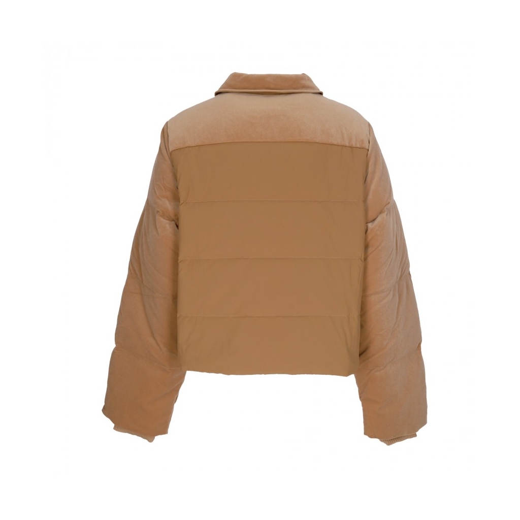 piumino donna velvet puffer BROWN DESERT