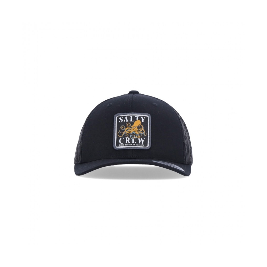 cappellino visiera curva uomo ink slinger retro trucker BLACK