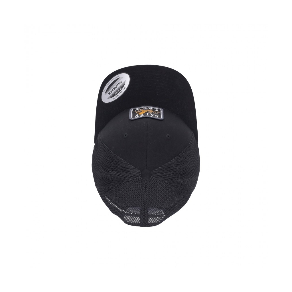 cappellino visiera curva uomo ink slinger retro trucker BLACK