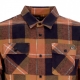 camicia manica lunga uomo dawn patrol flannel BLACK