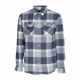 camicia manica lunga uomo dawn patrol flannel DARK SLATE